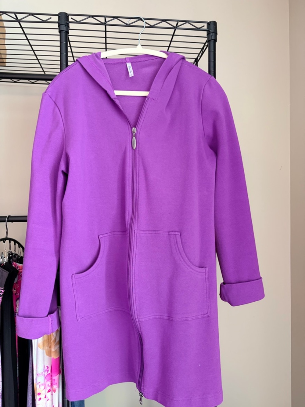 Blue Sky Bold Purple Knit Top